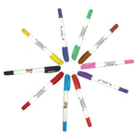 Kit de Plumón Doble Punta (10 Colores)